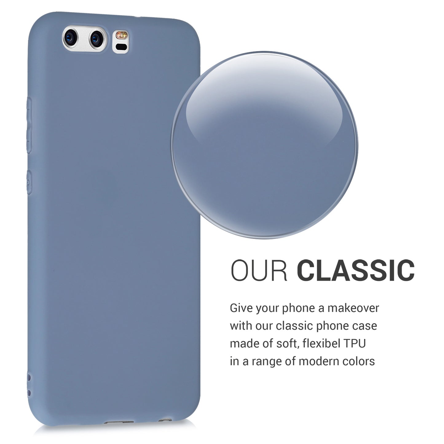 kwmobile Phone Case for Huawei P10 Cover Protective Case Wireless Charging