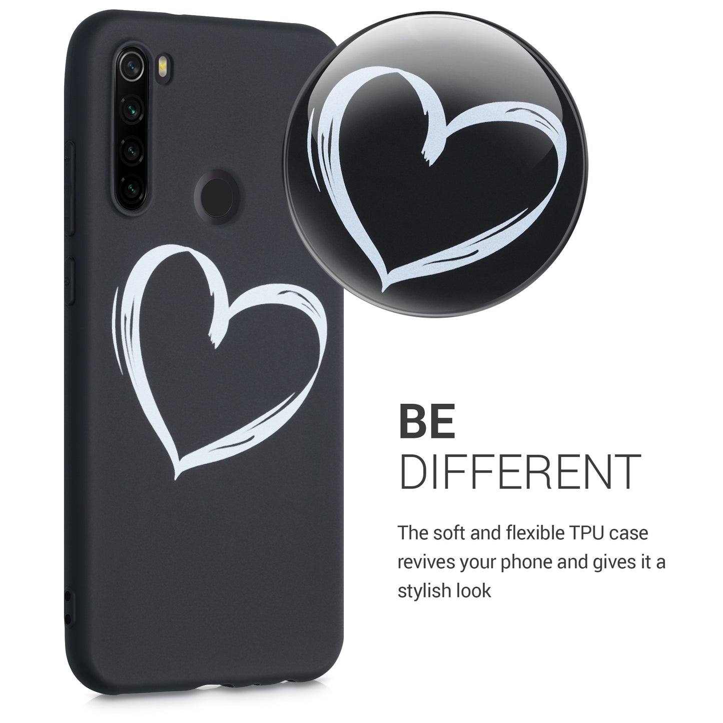 kwmobile Case Compatible with Xiaomi Redmi Note 8T - Silicone Phone Cover