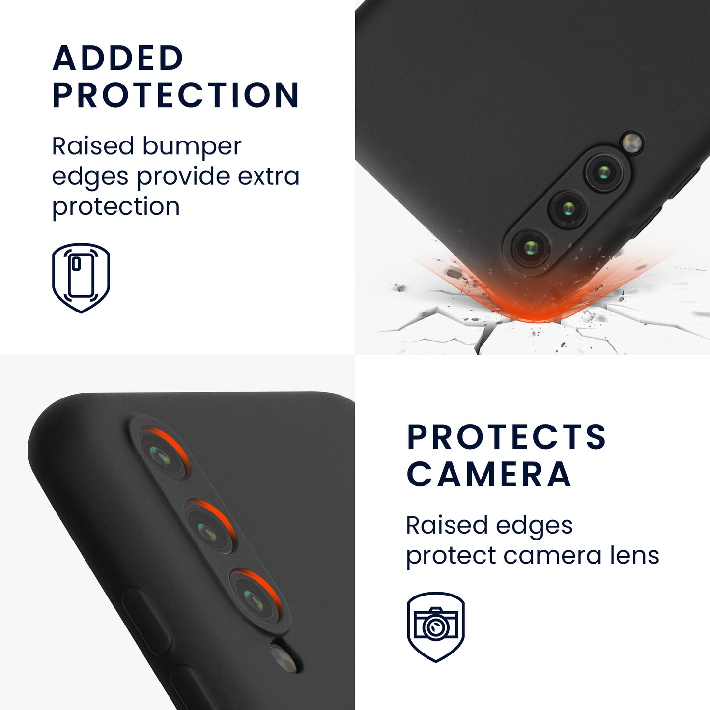 kwmobile Case Compatible with Huawei P20 Pro - Protective Cover for Wireless Charging - Case