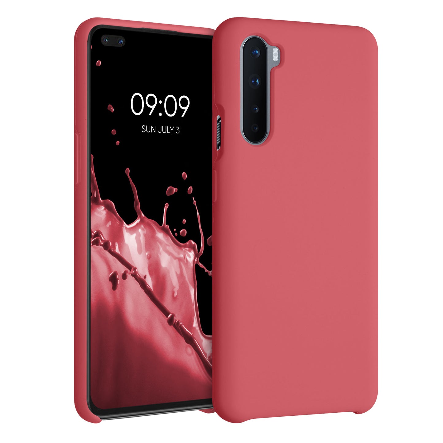 kwmobile Phone Case for OnePlus Nord Cover Case Silicone Wireless Charging Protective Cover