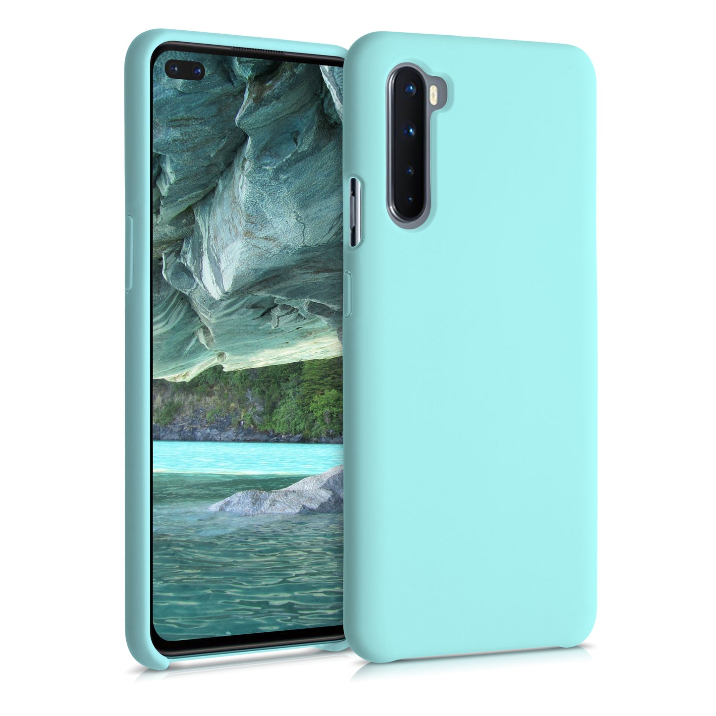 kwmobile Phone Case for OnePlus Nord Cover Case Silicone Wireless Charging Protective Cover