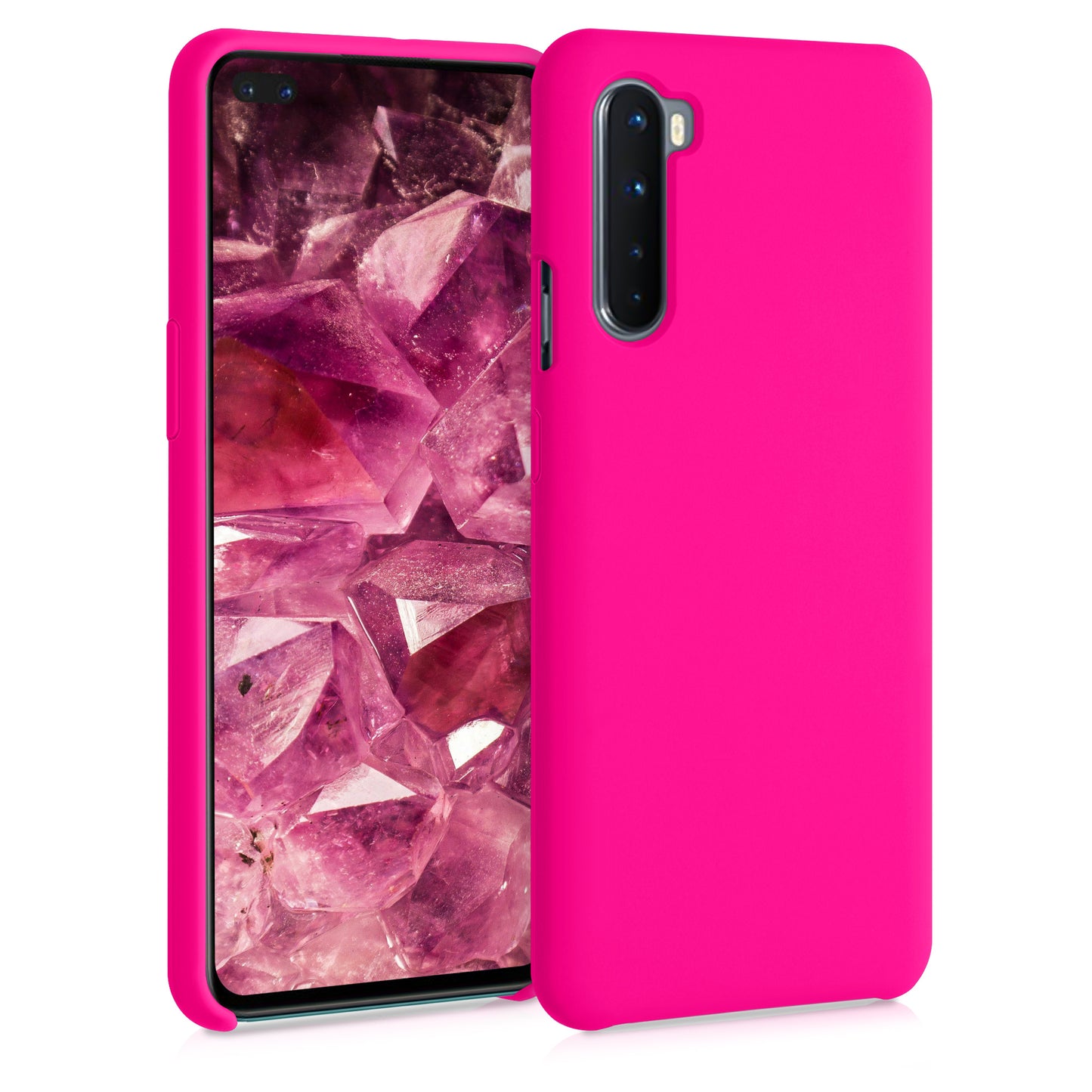 kwmobile Phone Case for OnePlus Nord Cover Case Silicone Wireless Charging Protective Cover