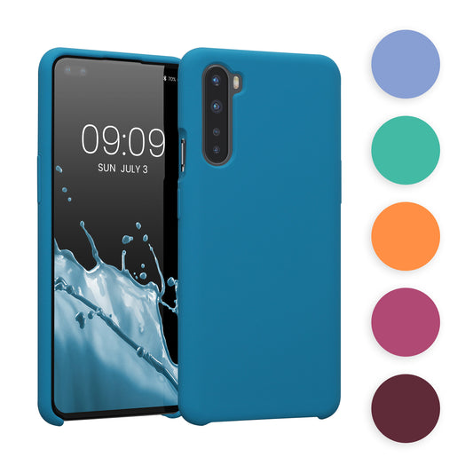 kwmobile Hülle kompatibel mit OnePlus Nord Hülle - Silikon Handy Case - Handyhülle weiche Oberfläche - kabelloses Laden - Stone Dust Stone Dust  