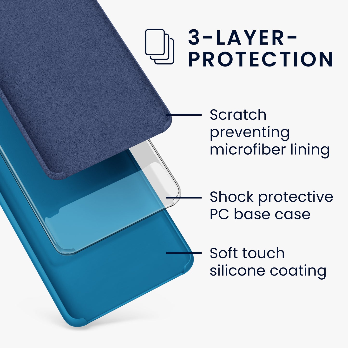 kwmobile Phone Case for OnePlus Nord Cover Case Silicone Wireless Charging Protective Cover