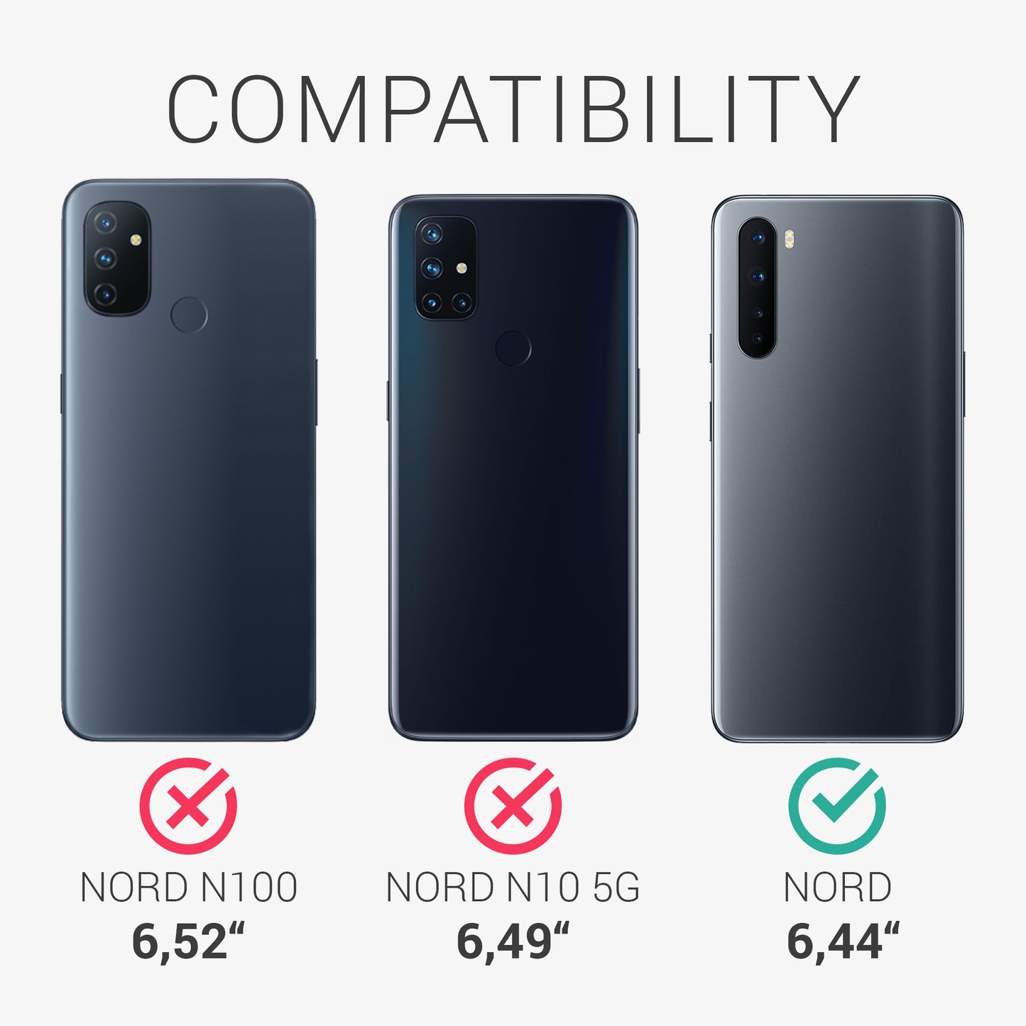 kwmobile Case Compatible with OnePlus Nord Case - Phone Cover - TPU Phone Case Compass Vintage