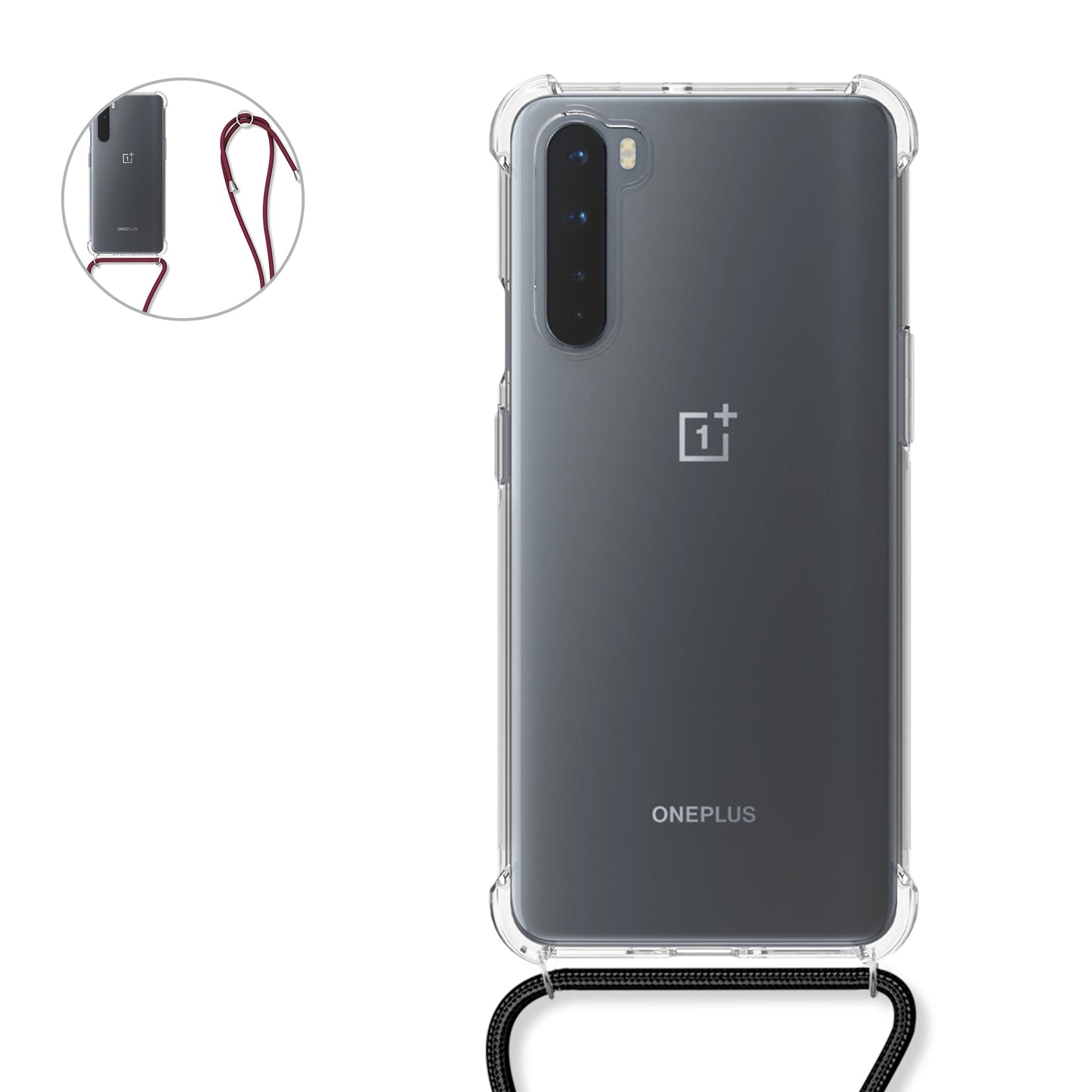 kwmobile Necklace Case Compatible with OnePlus Nord Cover
