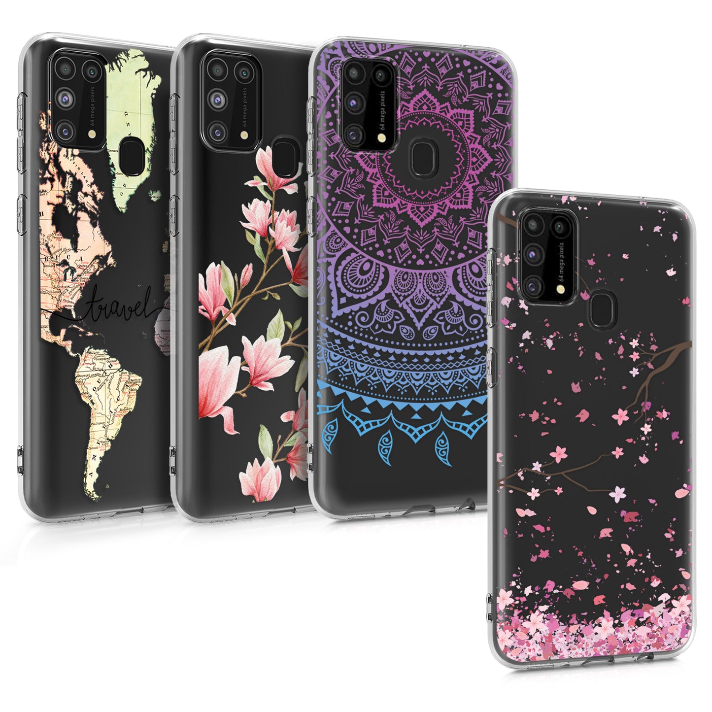 kwmobile Case Compatible with Samsung Galaxy M31 - Silicone transparent