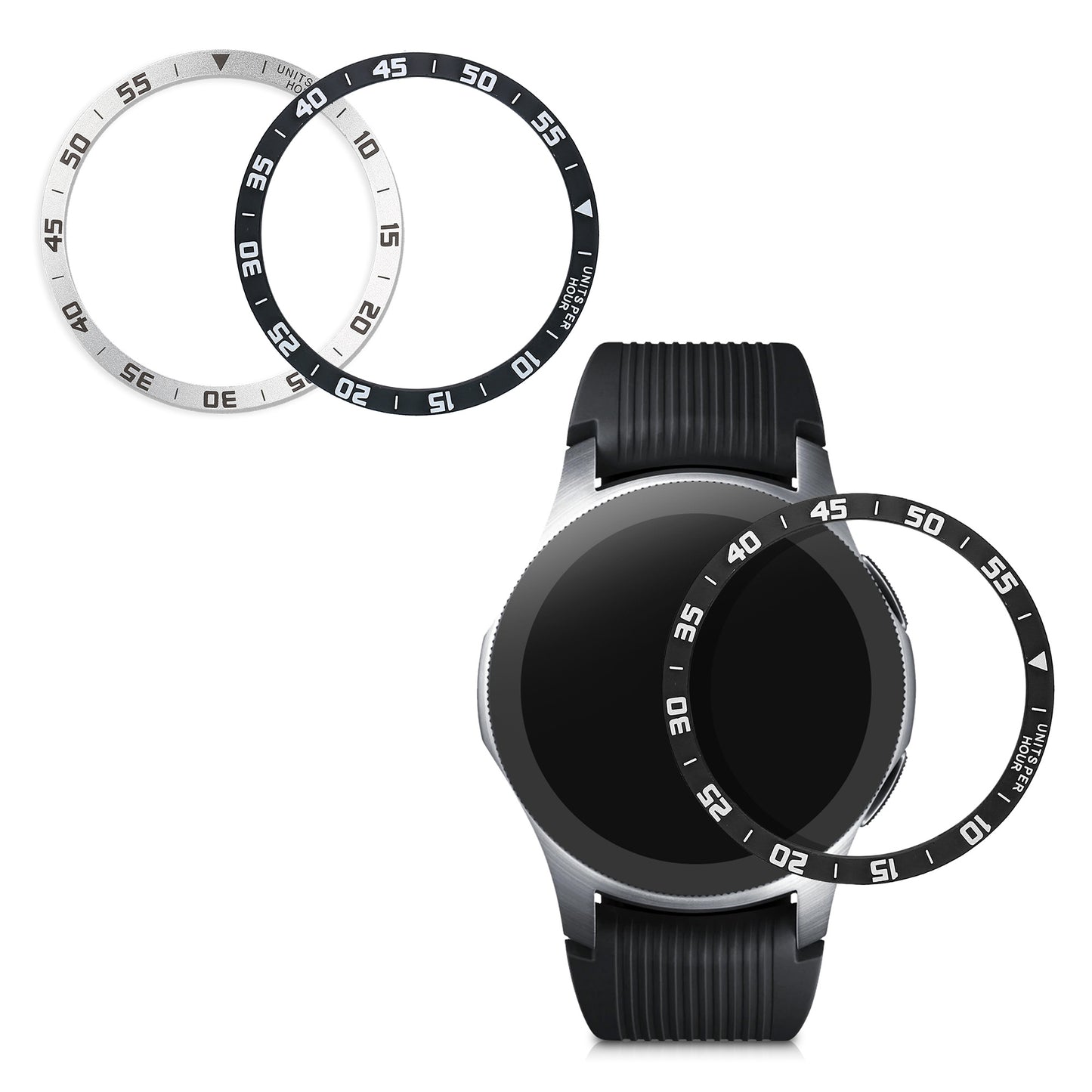 kwmobile Protective Bezel Ring compatible with Samsung Galaxy Watch / Galaxy Gear S3 Frontier & Classic Fitness Tracker