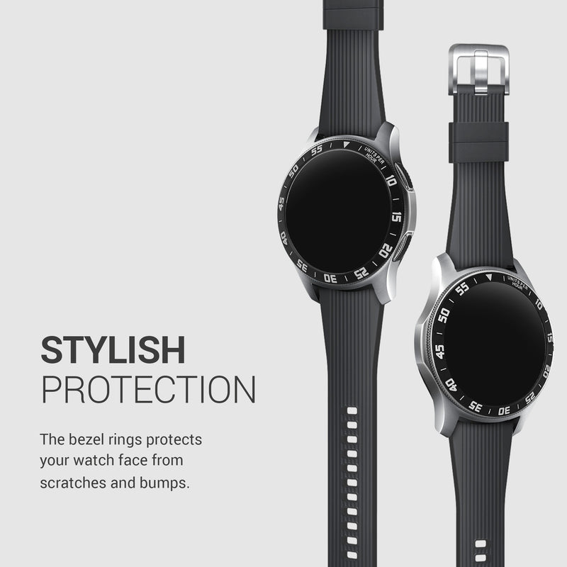 kwmobile Protective Bezel Ring compatible with Samsung Galaxy Watch / Galaxy Gear S3 Frontier & Classic Fitness Tracker