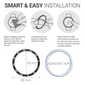 kwmobile Protective Bezel Ring compatible with Samsung Galaxy Watch / Galaxy Gear S3 Frontier & Classic Fitness Tracker