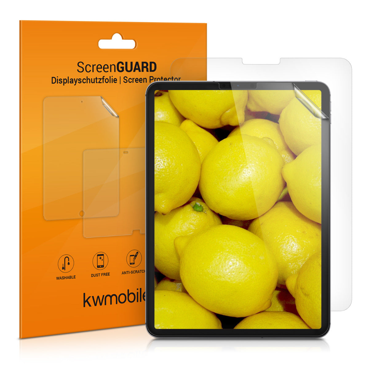 kwmobile 2x Tablet Schutzfolie kompatibel mit Apple iPad Air 5. Gen (2022) / iPad Pro 11" (2020) Folie - Full Screen Protector - Tablet Displayfolie entspiegelt Transparent  