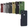 kwmobile Schutzhülle kompatibel mit Google Pixel 4a - Hülle - Stoff Cover Handyhülle - Backcover in Koralle Koralle  