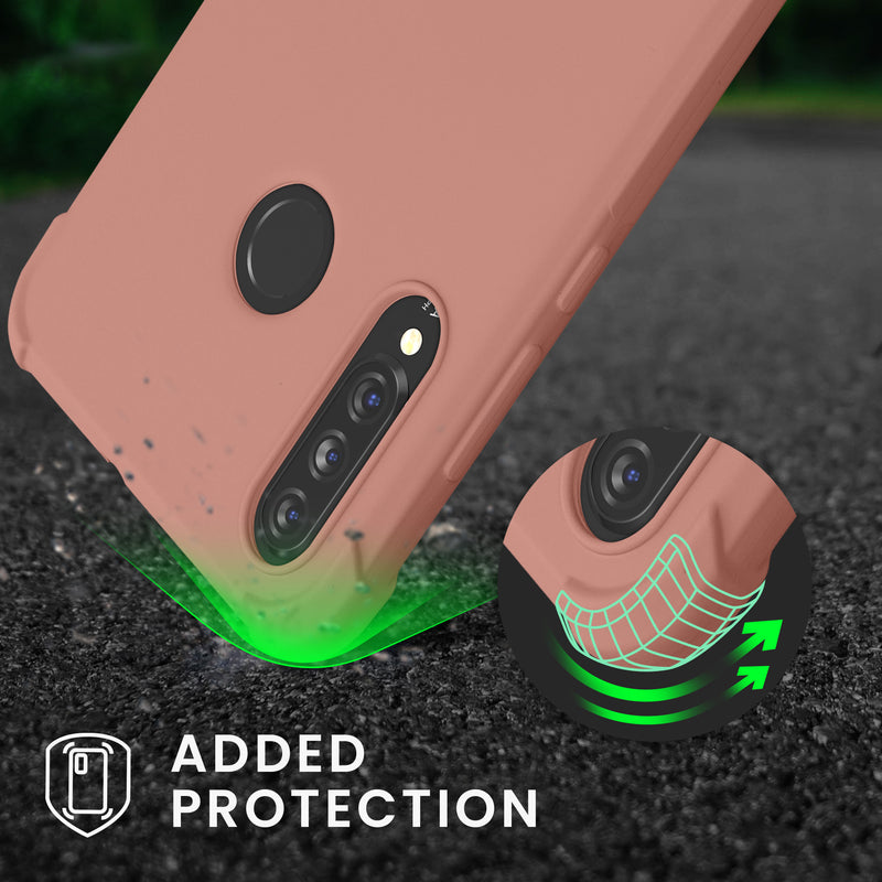 kwmobile Necklace Case compatible with Huawei P30 Lite Cover - Case with Lanyard - Silicone Protective Cover