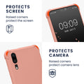 kwmobile Necklace Case Compatible with Huawei P20 - Cover with Lanyard - Silicone Protective Case