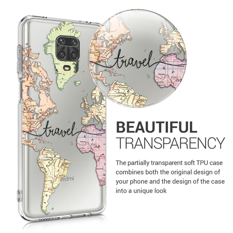 kwmobile Case Compatible with Xiaomi Redmi Note 9S / 9 Pro / 9 Pro Max - Silicone Cover transparent