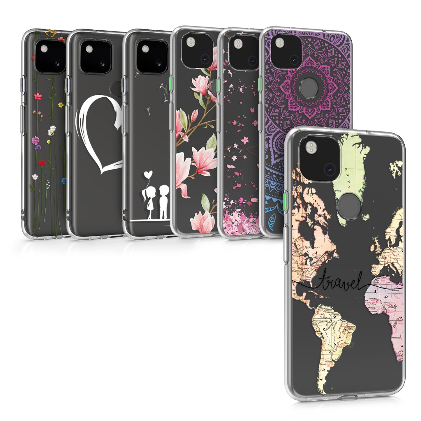 kwmobile Case Compatible with Google Pixel 4a - Silicone Transparent