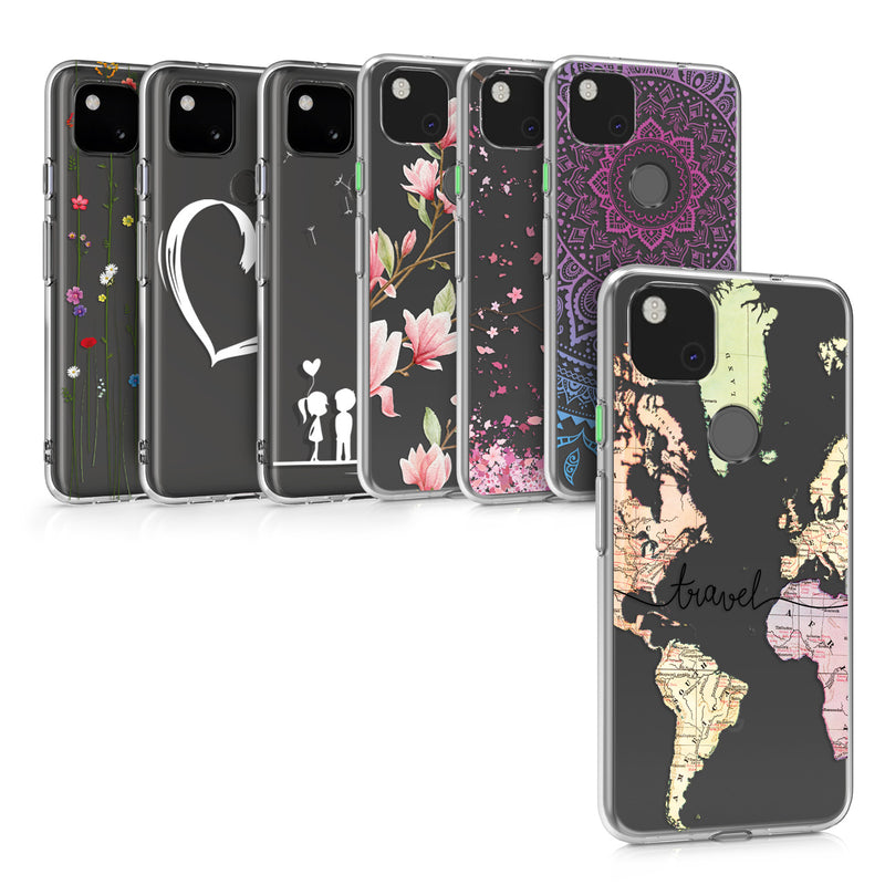 kwmobile Case Compatible with Google Pixel 4a - Silicone Transparent