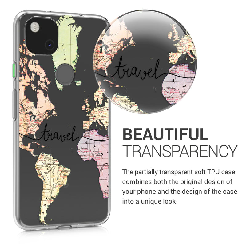 kwmobile Case Compatible with Google Pixel 4a - Silicone Transparent