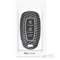 kwmobile Car Key Cover compatible with Hyundai 3-Button Car Key Keyless Go Hard Case Protective Cover Key Case