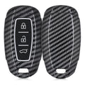kwmobile Car Key Cover compatible with Hyundai 3-Button Car Key Keyless Go Hard Case Protective Cover Key Case