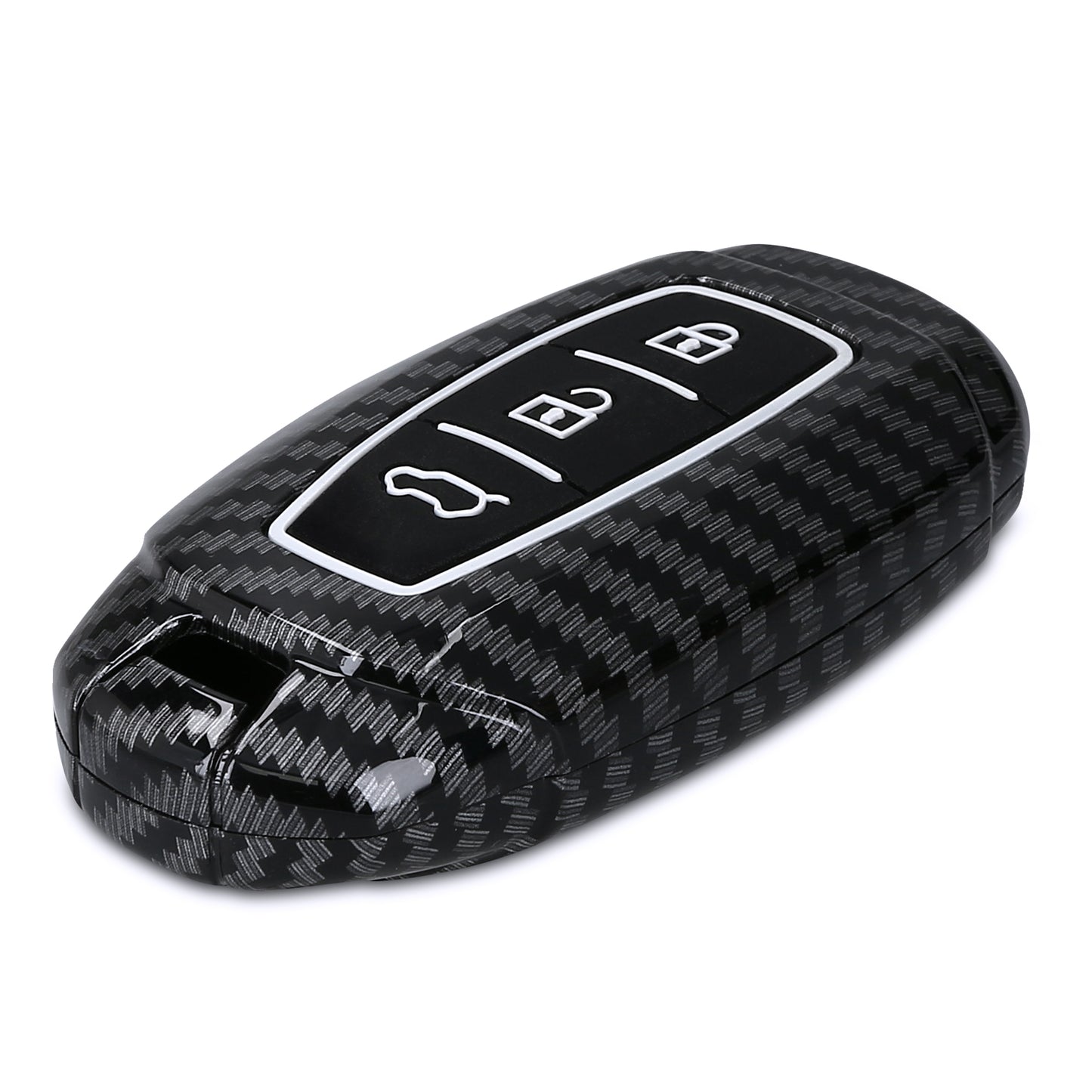 kwmobile Car Key Cover compatible with Hyundai 3-Button Car Key Keyless Go Hard Case Protective Cover Key Case