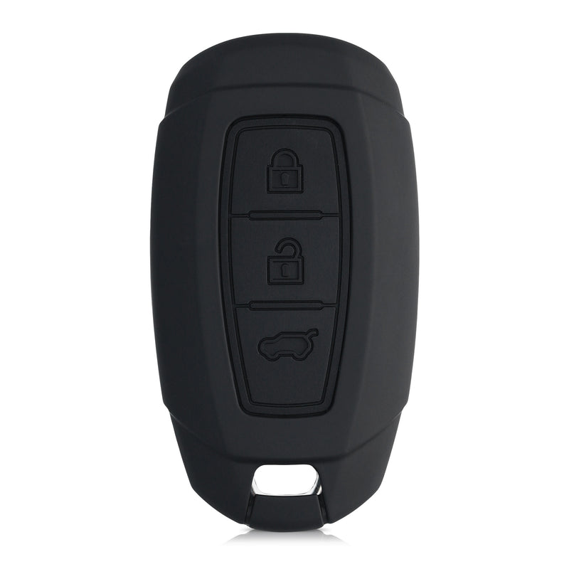 kwmobile Car Key Cover compatible with Hyundai 3-Button Car Key Keyless Go Hard Case Protective Cover Key Case