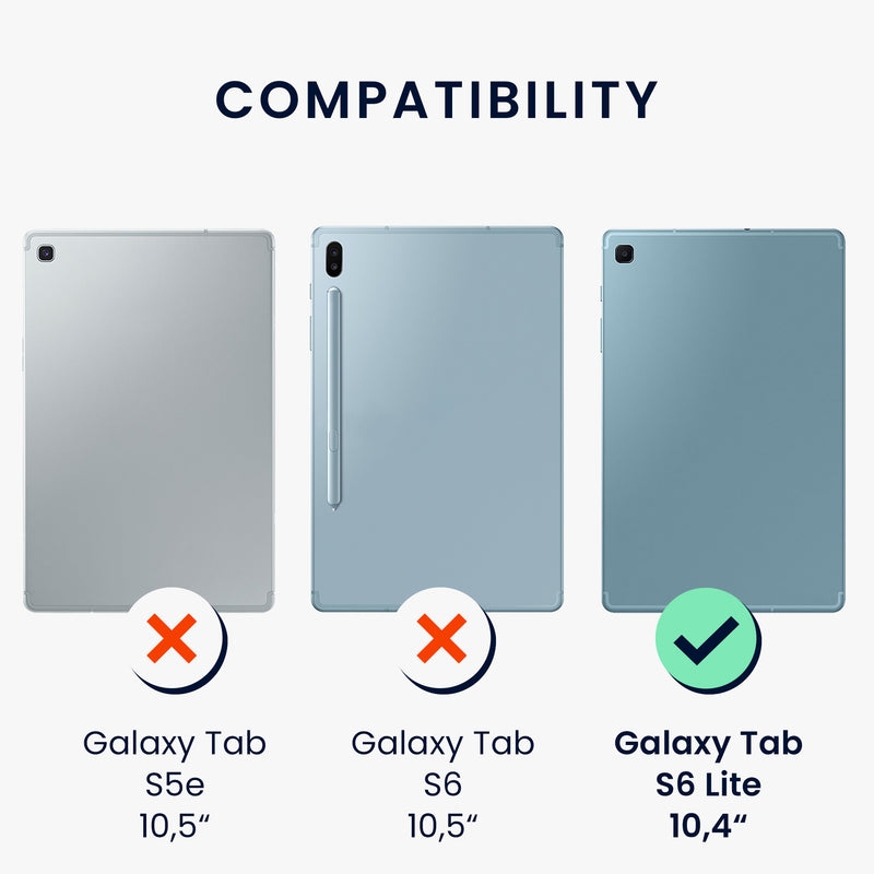 kwmobile Case Compatible with Samsung Galaxy Tab S6 Lite (2024/2022/2020) Tablet Cover