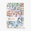 kwmobile Case Compatible with Samsung Galaxy Tab S6 Lite - Silicone Case - Tablet Cover Case - Lavender Turquoise Transparent