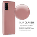 kwmobile Phone Case for Samsung Galaxy A41 - Metallic Shimmer Silicone Case - Protective Cover