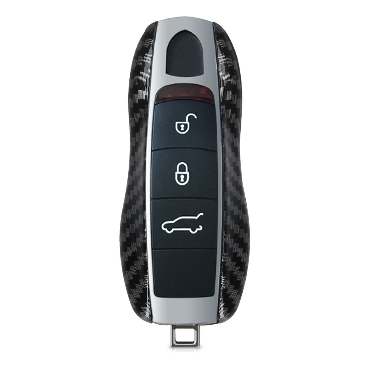 kwmobile Car Key Shell compatible with Porsche 3-Button Car Key (Keyless Only) Hard Case Protector Key Fob Cover