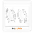 kwmobile Silicone Case for Huawei Watch GT2 (46mm) Protective Cover Full Body Display Cover Set