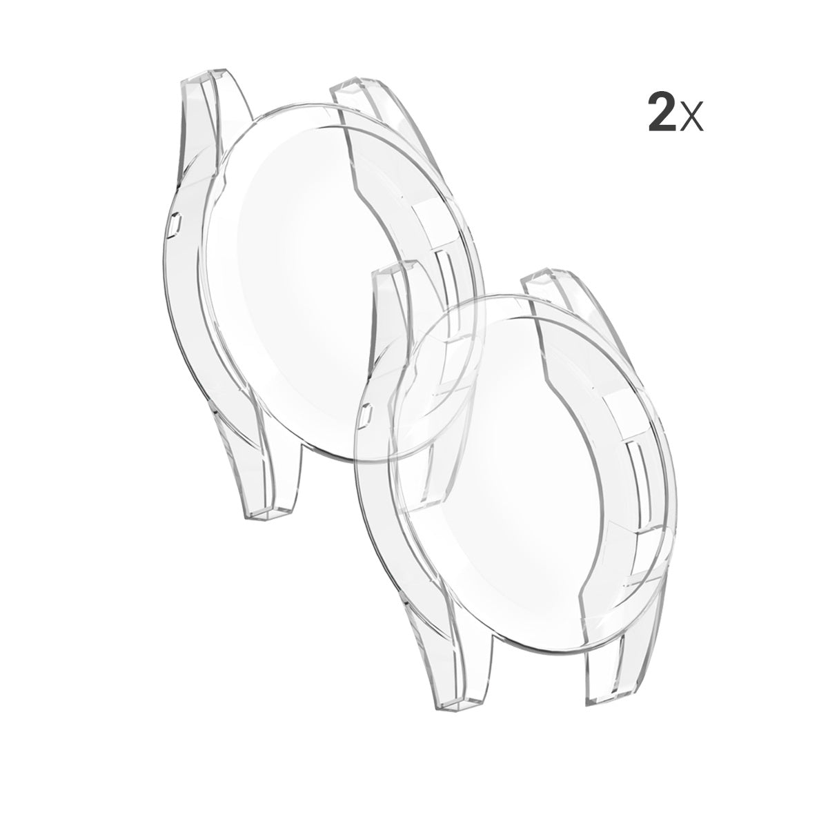 kwmobile Silicone Case for Huawei Watch GT2 (46mm) Protective Cover Full Body Display Cover Set