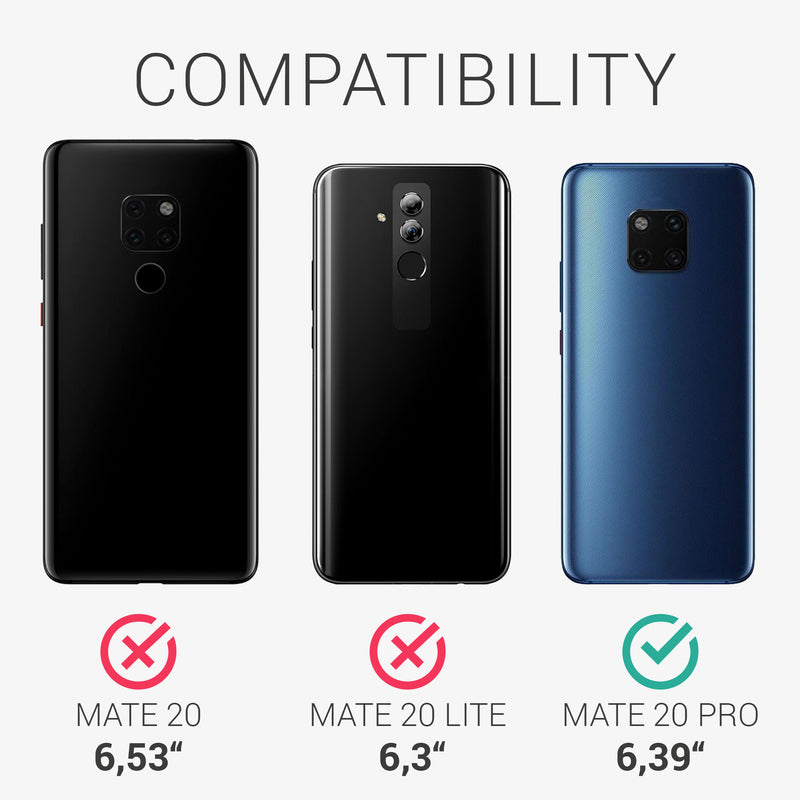 kwmobile Phone Case for Huawei Mate 20 Pro Case - Silicone - Wireless Charging - Protective Cover