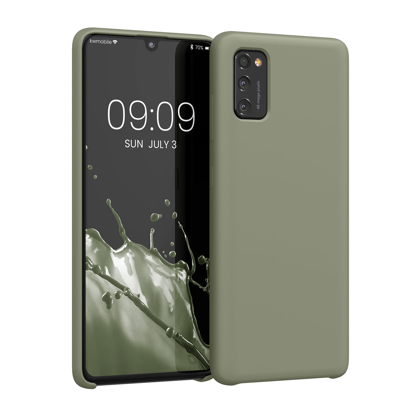 kwmobile Phone Case for Samsung Galaxy A41 - Silicone Case - Wireless Charging - Protective Cover