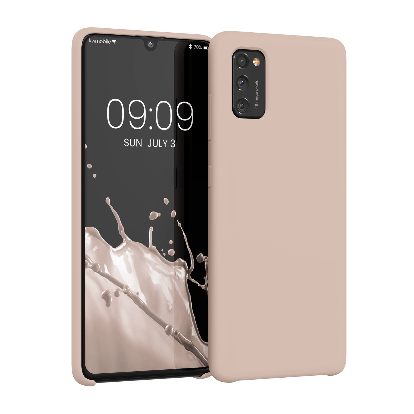 kwmobile Phone Case for Samsung Galaxy A41 - Silicone Case - Wireless Charging - Protective Cover