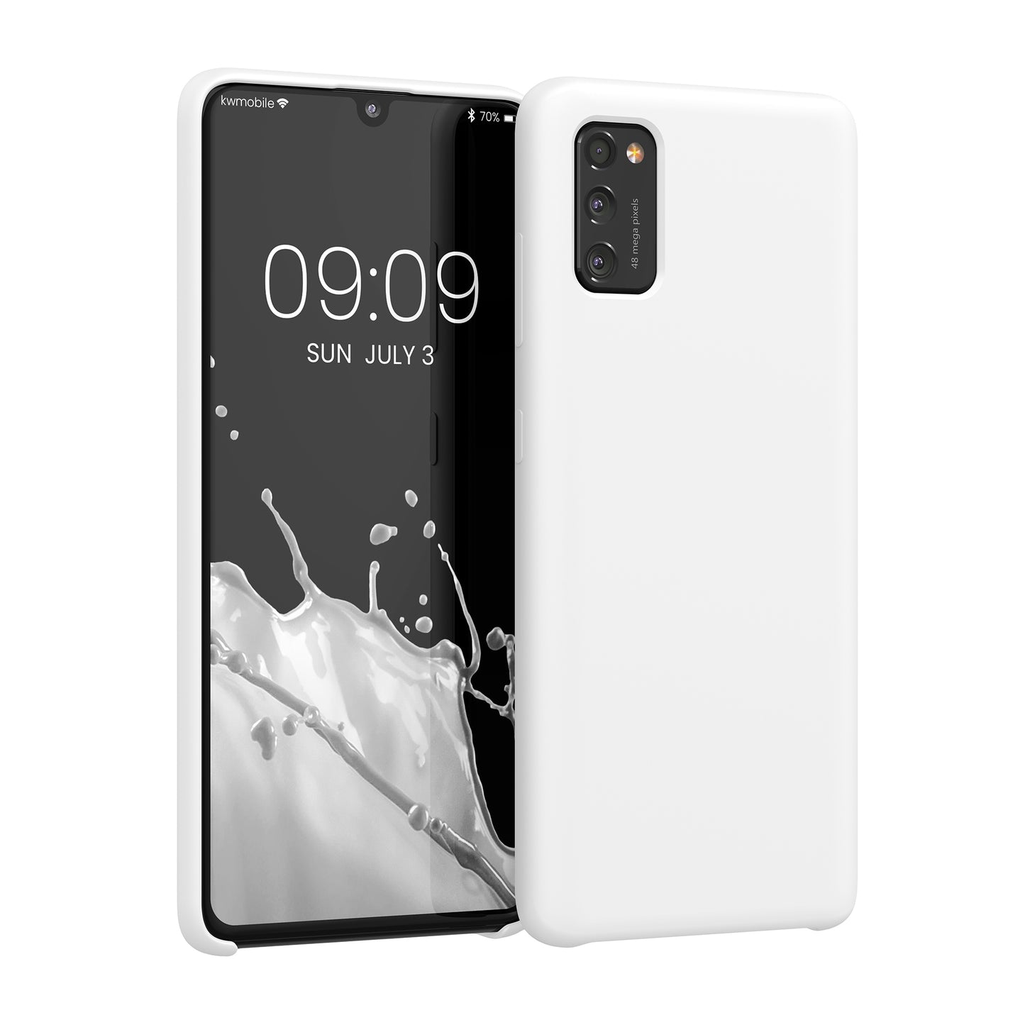 kwmobile Phone Case for Samsung Galaxy A41 - Silicone Case - Wireless Charging - Protective Cover