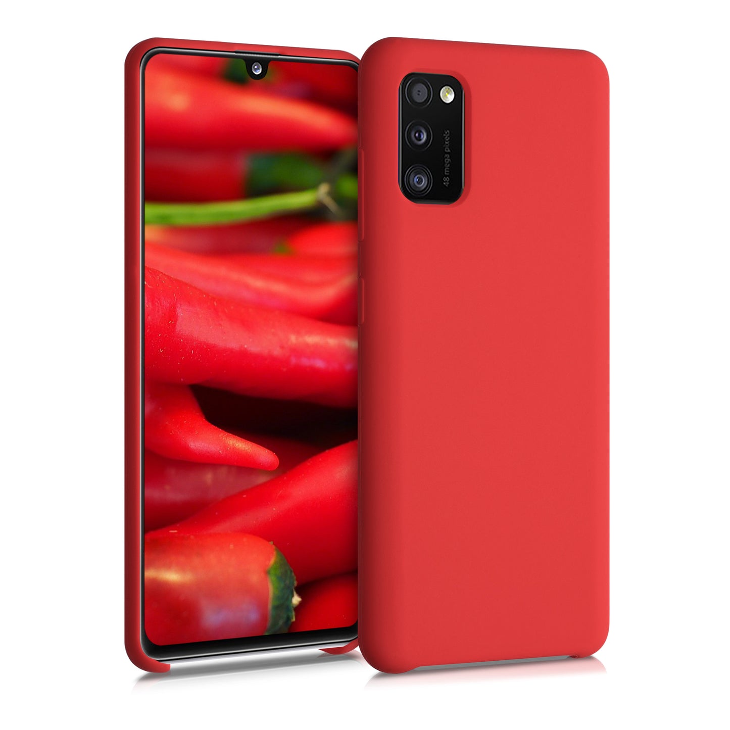 kwmobile Phone Case for Samsung Galaxy A41 - Silicone Case - Wireless Charging - Protective Cover