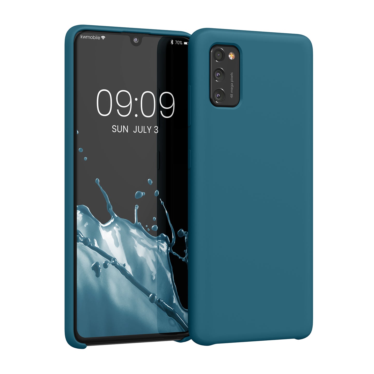 kwmobile Phone Case for Samsung Galaxy A41 - Silicone Case - Wireless Charging - Protective Cover
