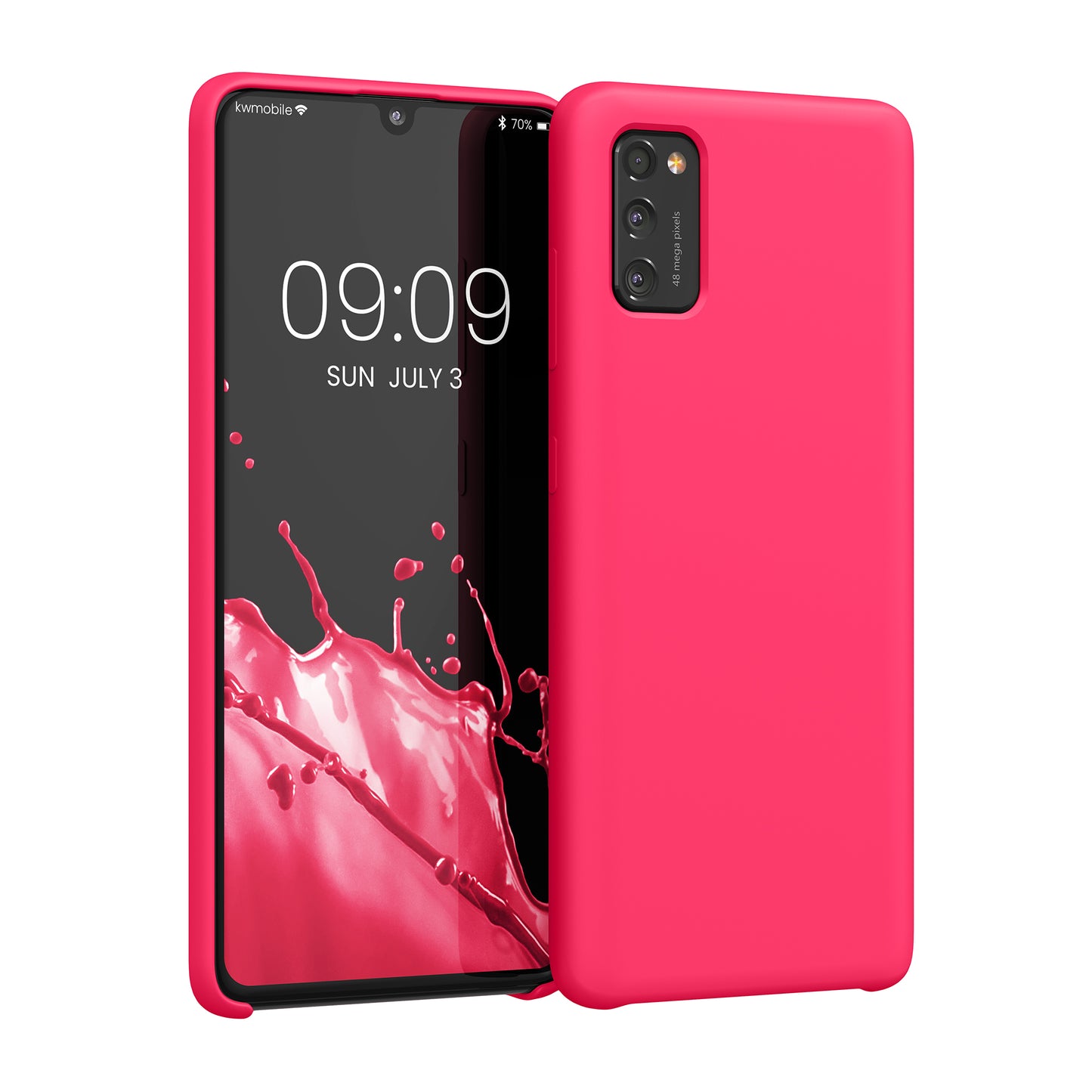 kwmobile Phone Case for Samsung Galaxy A41 - Silicone Case - Wireless Charging - Protective Cover