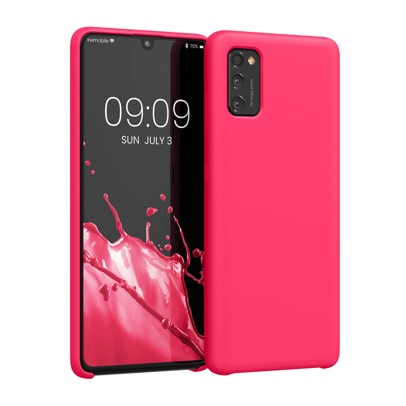 kwmobile Phone Case for Samsung Galaxy A41 - Silicone Case - Wireless Charging - Protective Cover