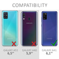 kwmobile Protective Case compatible with Samsung Galaxy A41 - Phone Cover - Flip Case Phone Cover