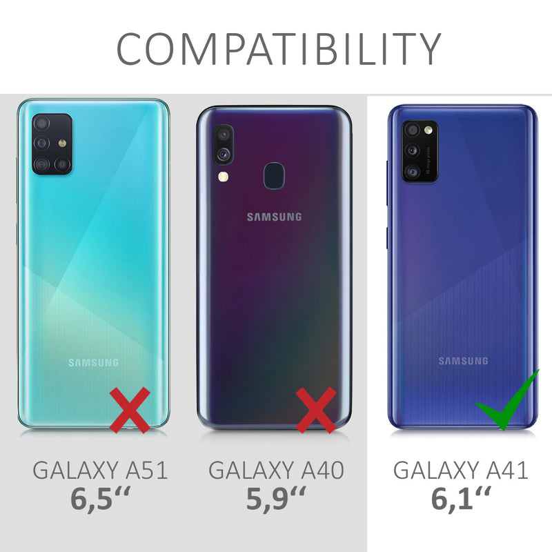kwmobile Protective Case compatible with Samsung Galaxy A41 - Phone Cover - Flip Case Phone Cover