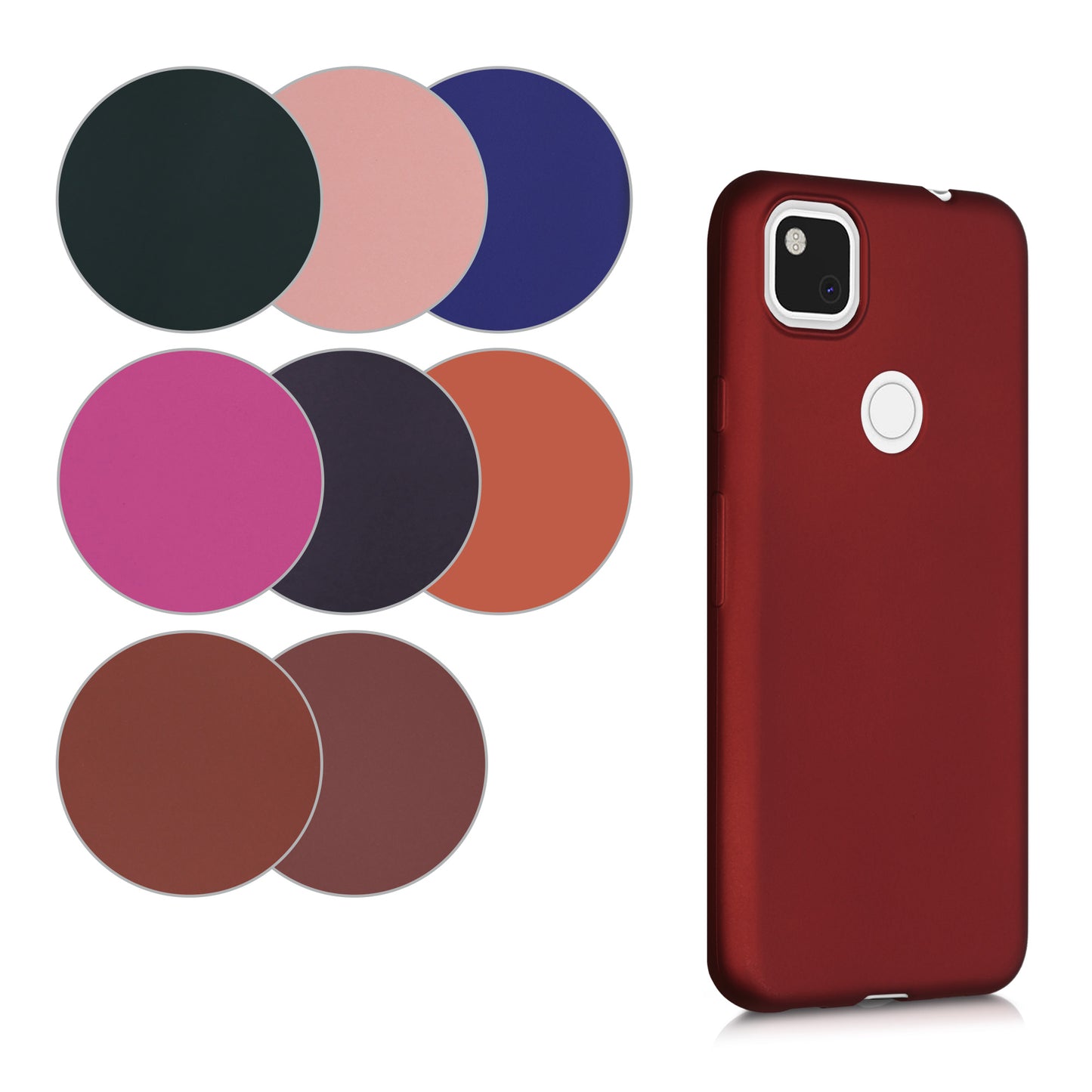 kwmobile Phone Case for Google Pixel 4a Case Silicone Cover Protective Cover