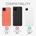 kwmobile Phone Case for Google Pixel 4a Case Silicone Cover Protective Cover