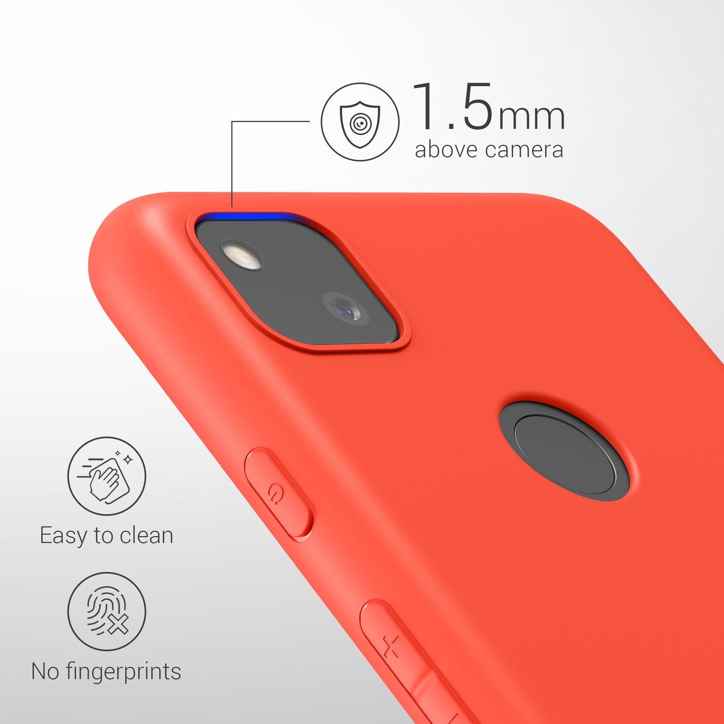 kwmobile Case for Google Pixel 4a Case Wireless Charging Protective Cover