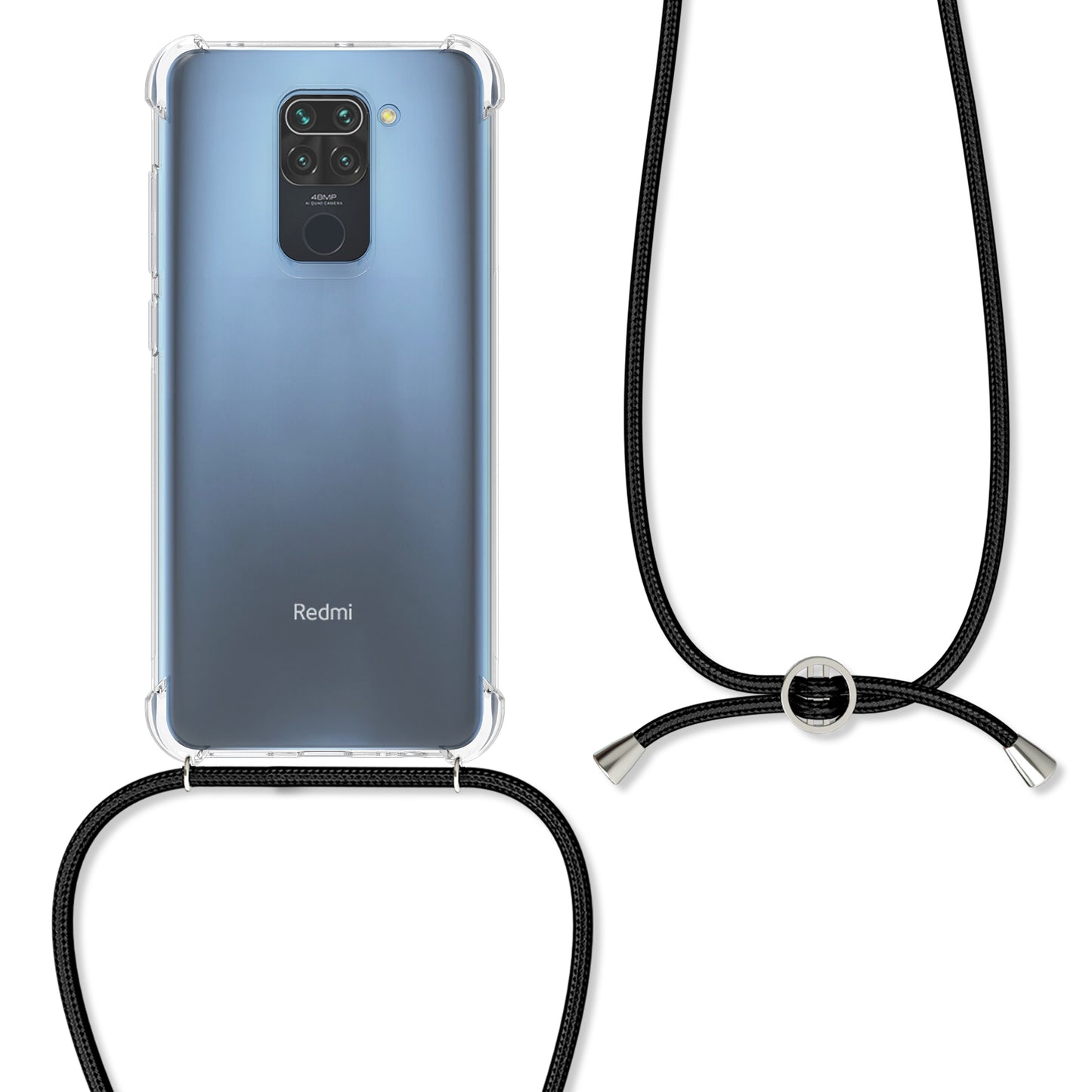 kwmobile Necklace Case Compatible with Xiaomi Redmi Note 9 Case