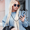 kwmobile Necklace Case Compatible with Xiaomi Redmi Note 9 Case