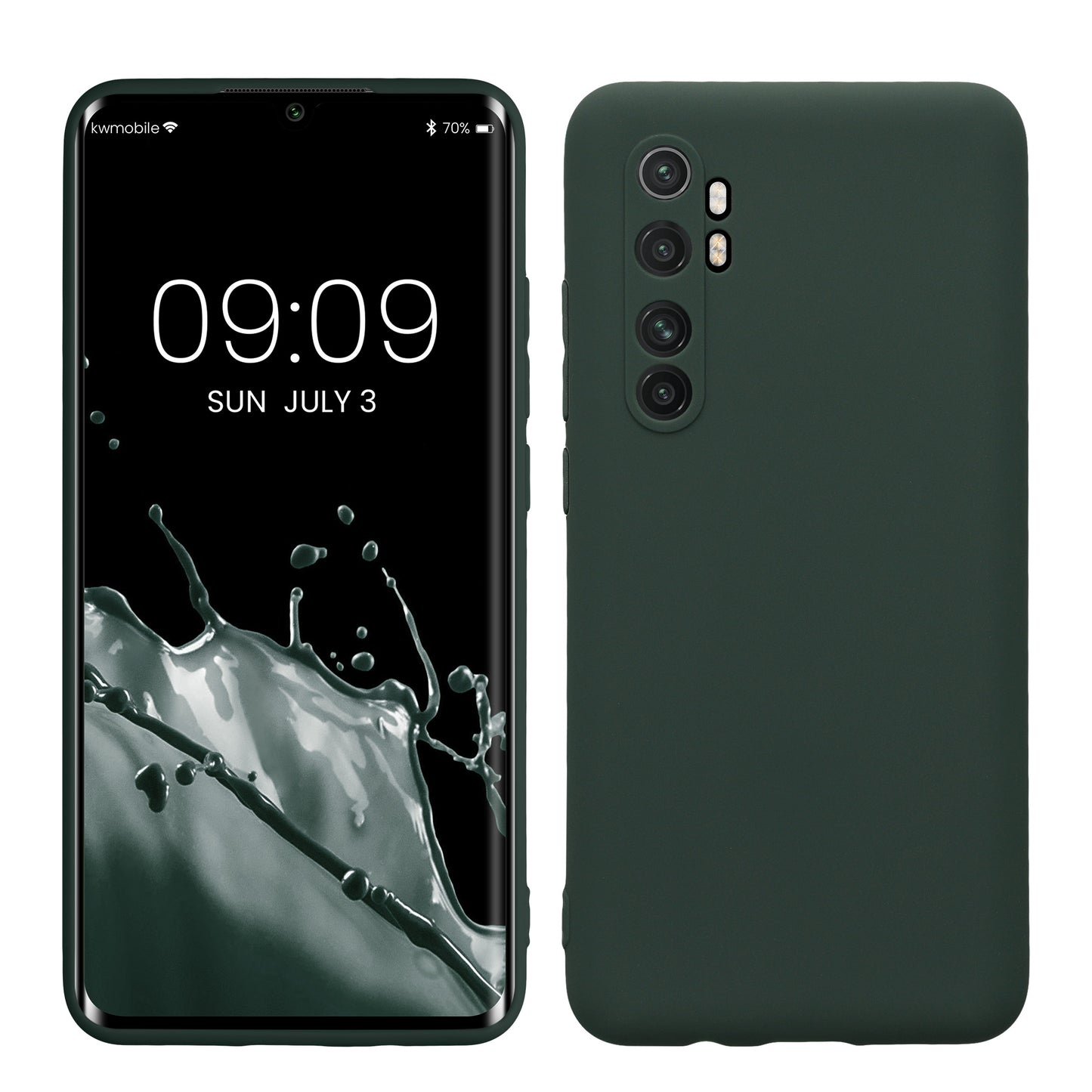 kwmobile Phone Case for Xiaomi Mi Note 10 Lite - Soft Silicone Cover - Protective Case
