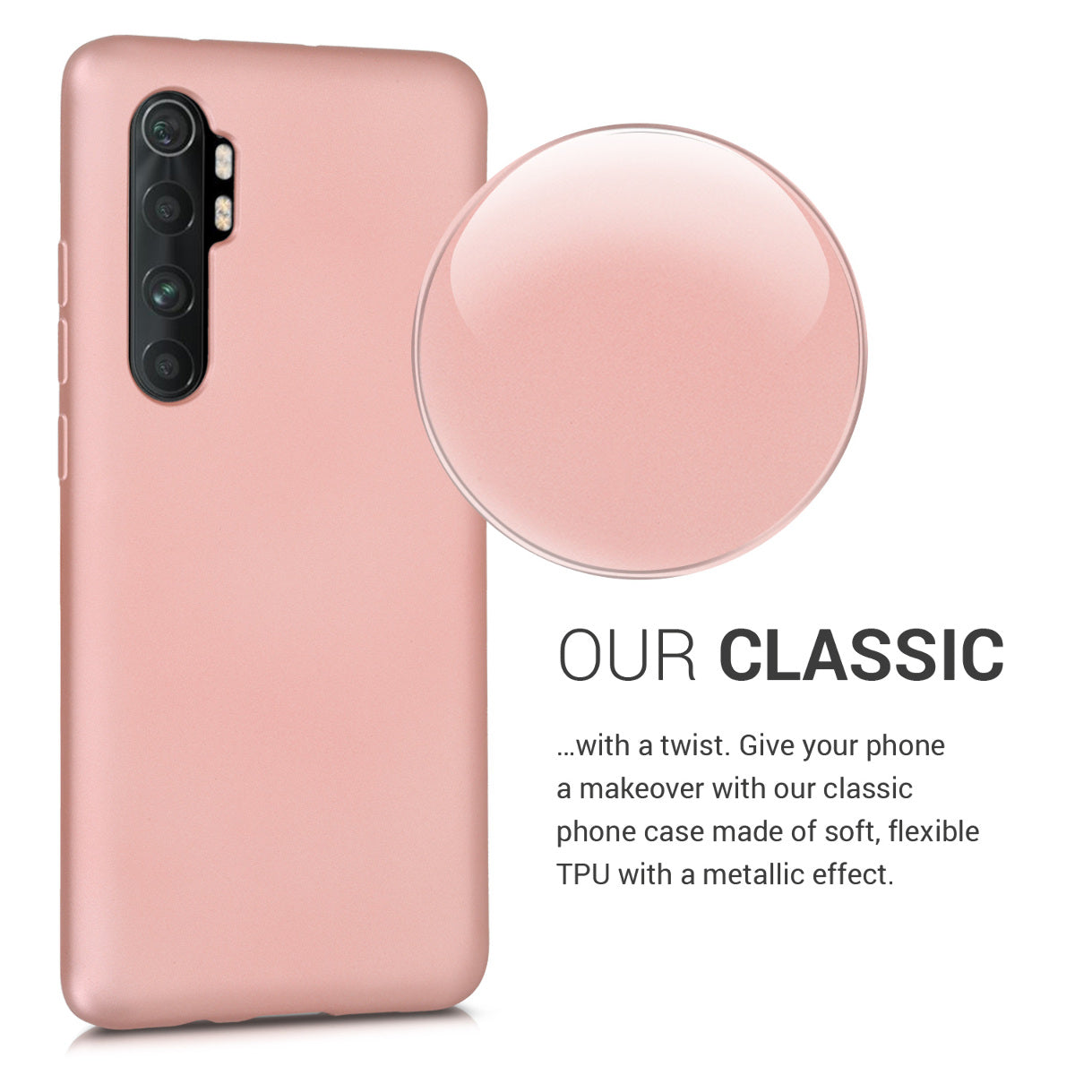 kwmobile Phone Case for Xiaomi Mi Note 10 Lite - Silicone Case - Protective Cover