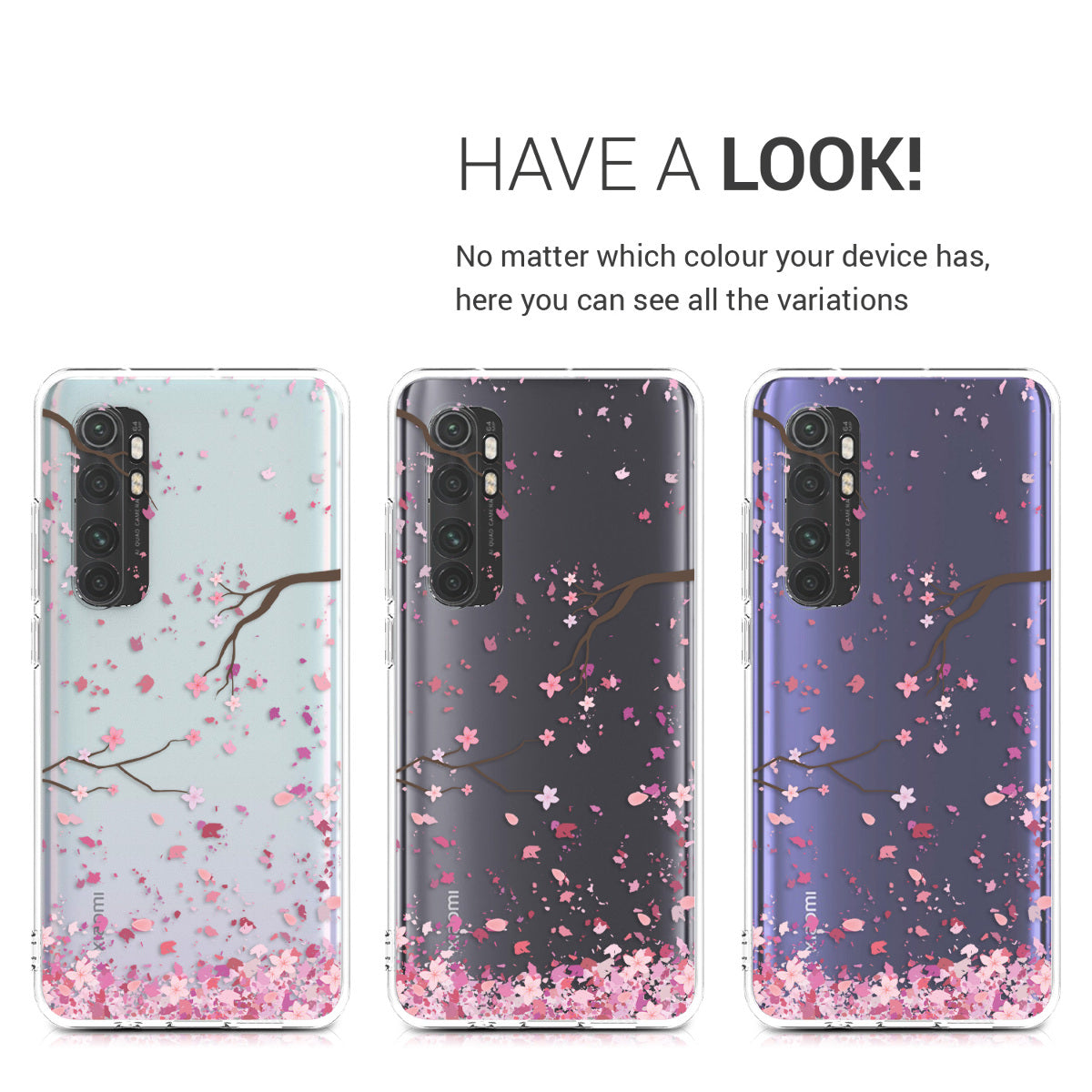 kwmobile Case Compatible with Xiaomi Mi Note 10 Lite - Silicone Transparent Cover